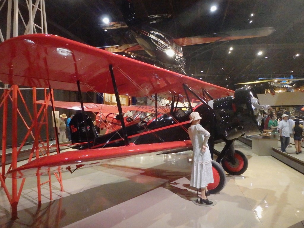 A reproduction of the 1903 Wright Flyer, representing the aircraft in which Orville and Wilbur Wright achieved the world's first successful  powered, controlled and sustained heavier-than-air flight at Kitty Hawk on 17 December 1903. Seeing such a simple wood-and-fabric aircraft alongside the modern aircraft at Oshkosh was a remarkable reminder of just how far aviation had developed in a little over a century.